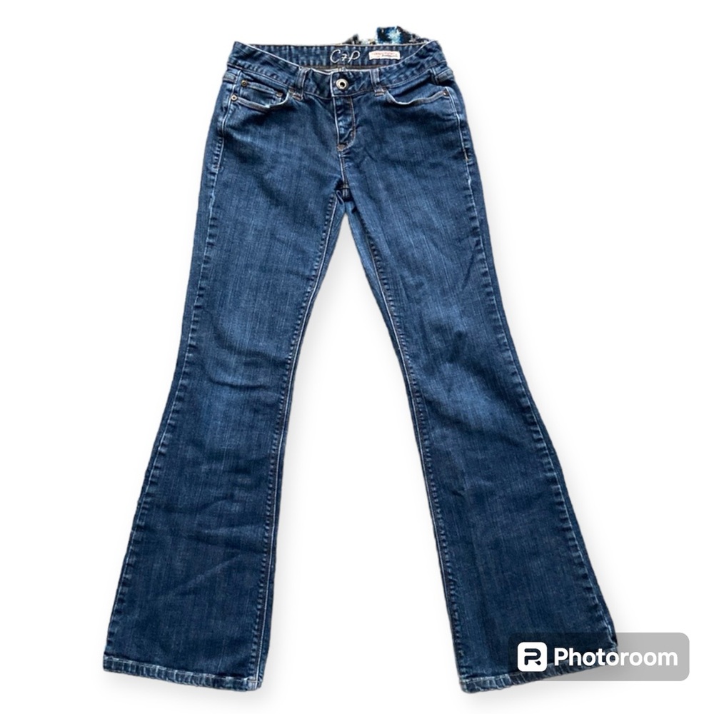 Chip and Pepper Low Rise Laguna Beach Flare Cut Jeans Y2K De-construction C7P